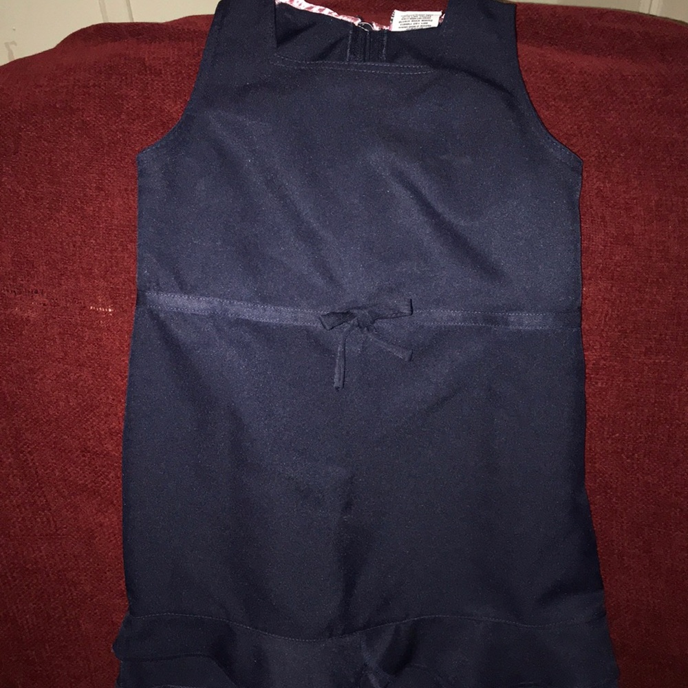 Navy Blue girls uniform dress.
